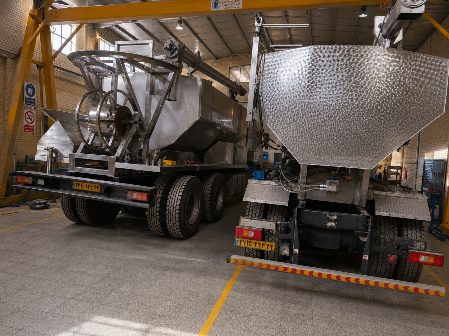 ANFO truck side view
